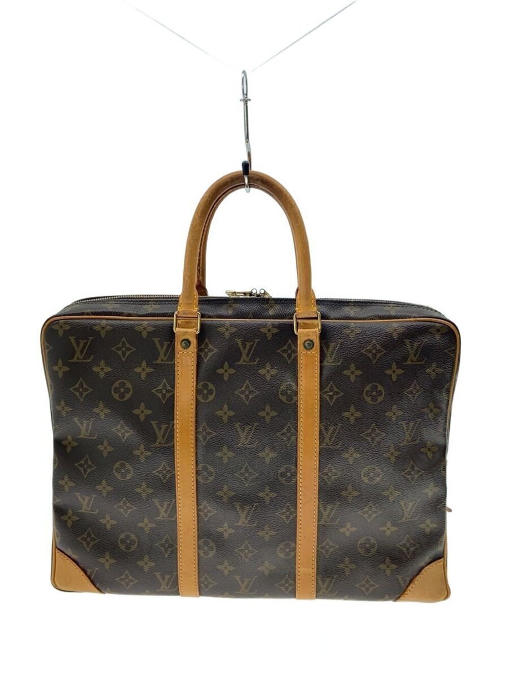LOUIS VUITTON Porte Documents Voyage Monogram Canvas Brown